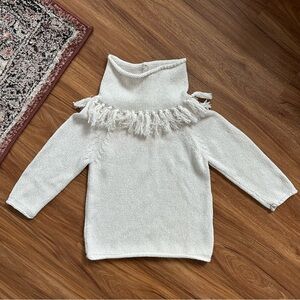 Tea Collection Girls Fringed Sweater